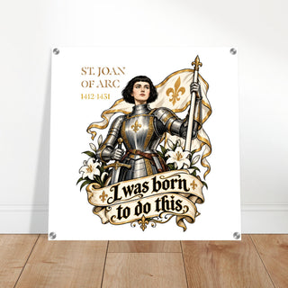 St. Joan of Arc 'Born to Do This' Acrylic Wall Plaque - view 6