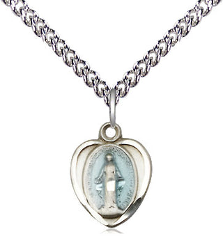 Sterling Silver Miraculous Medal Religious and Catholic Jewelry