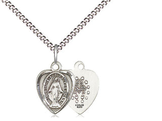 Sterling Silver Miraculous Medal Religious and Catholic Jewelry