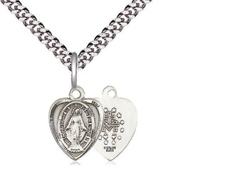 Sterling Silver Miraculous Medal Religious and Catholic Jewelry