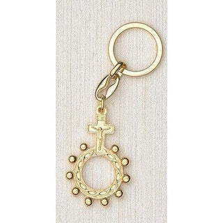 6-pack - Gold Finger Rosary Keyring