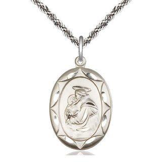 Sterling Silver Saint Anthony Medal Catholic Jewelry Engraved Catholic Saint Jewelry