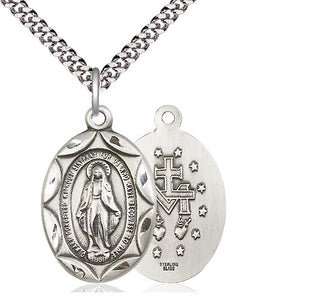 Sterling Silver Miraculous Medal Catholic Jewelry