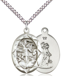 Sterling Silver Saint Michael the Archangel Medal Catholic Jewelry