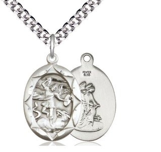 Sterling Silver Saint Michael the Archangel Medal Catholic Jewelry