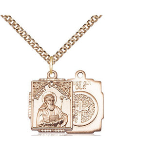 14kt Gold Saint Benedict Medal