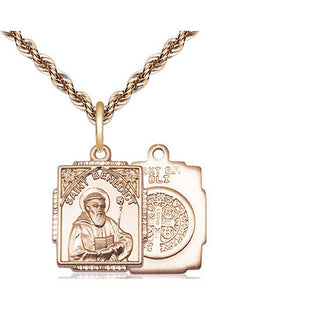 14kt Gold Saint Benedict Medal