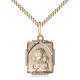 14kt Gold Filled Our Lady of Czestochowa Medal Religious Jewelry Engraved Catholic Saint Jewelry