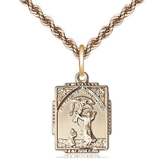 14kt Gold Filled Saint Francis of Assisi Medal Religious Jewelry Engraved Catholic Saint Jewelry
