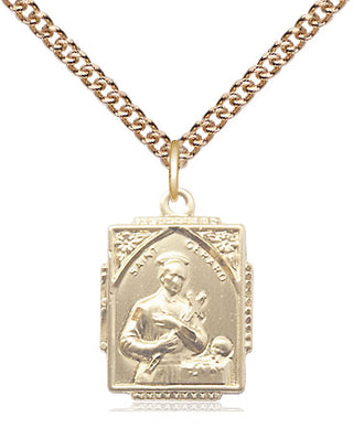 14kt Gold Filled Saint Gerard Medal Religious Jewelry Engraved Catholic Saint Jewelry