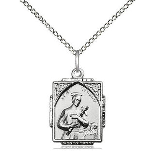 Sterling Silver Saint Gerard Medal Religious Jewelry Engraved Catholic Saint Jewelry