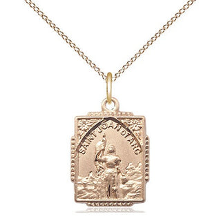 14kt Gold Filled Saint Joan of Arc Medal Religious Jewelry Engraved Catholic Saint Jewelry