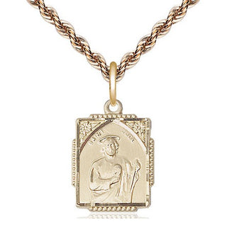 14kt Gold Filled Saint Jude Medal Religious Jewelry Engraved Catholic Saint Jewelry