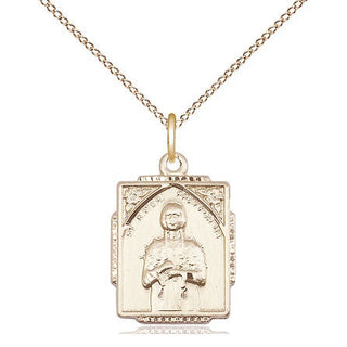 14kt Gold Filled Saint Kateri Tekakwitha Medal Religious Jewelry Engraved Catholic Saint Jewelry