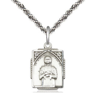 Sterling Silver Saint Kateri Tekakwitha Medal Religious Jewelry Engraved Catholic Saint Jewelry