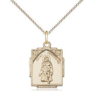 14kt Gold Filled Saint Peregrine Medal Religious Jewelry Engraved Catholic Saint Jewelry