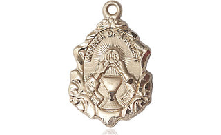 14kt Gold Filled Mother of a Priest Medal Engraved Catholic Saint Jewelry