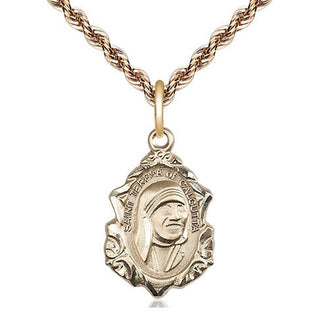 14kt Gold Saint Teresa of Calcutta Medal