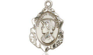 Sterling Silver Saint Elizabeth Ann Seton Medal Religious Jewelry Engraved Catholic Saint Jewelry