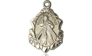 14kt Gold Filled Divine Mercy Medal Engraved Catholic Saint Jewelry