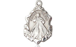 Pewter Divine Mercy Medal Engraved Catholic Saint Jewelry