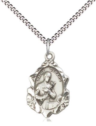 Sterling Silver Saint Gerard Medal Religious Jewelry Engraved Catholic Saint Jewelry