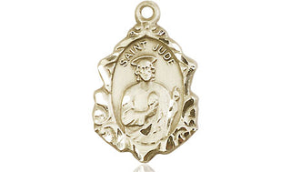 14kt Gold Filled Saint Jude Medal Engraved Catholic Saint Jewelry