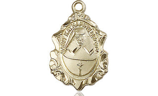 14kt Gold Saint Katharine Drexel Medal Engraved Catholic Saint Jewelry