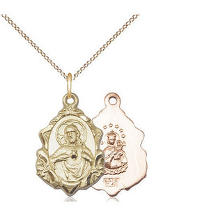 14kt Gold Scapular Medal