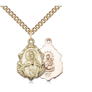 14kt Gold Scapular Medal