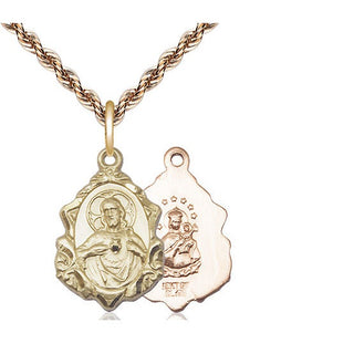 14kt Gold Scapular Medal