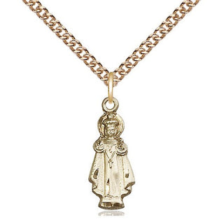 14kt Gold Filled Infant of Prague Medal Religious Jewelry