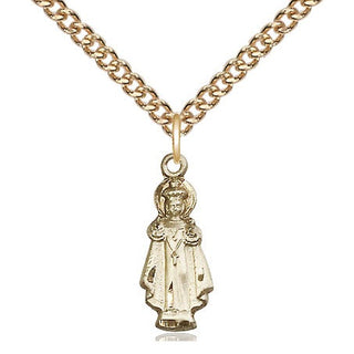 14kt Gold Filled Infant of Prague Medal Religious Jewelry