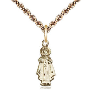 14kt Gold Filled Infant of Prague Medal Religious Jewelry