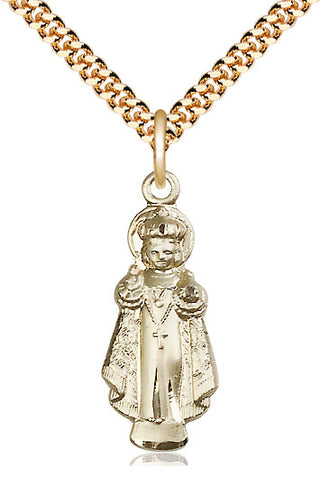 14kt Gold Filled Infant of Prague Medal Catholic Jewelry