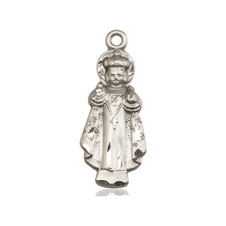Sterling Silver Infant of Prague Medal
