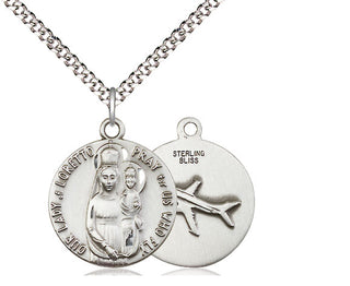 Sterling Silver Our Lady of Loretto Medal Religious Jewelry