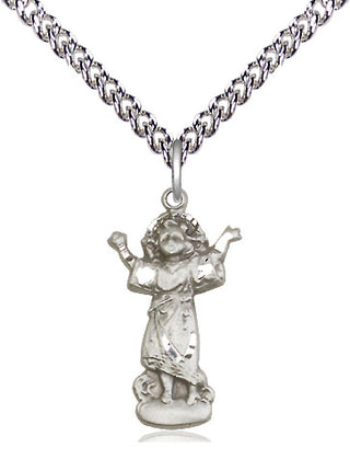Sterling Silver Divino Nino Medal Religious Jewelry