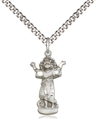 Sterling Silver Divino Nino Medal Religious Jewelry