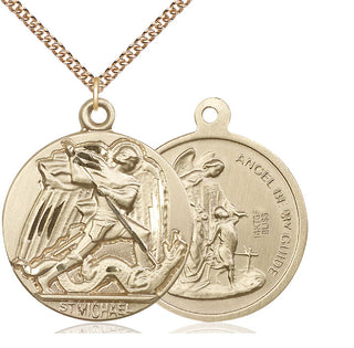 14kt Gold Filled Saint Michael the Archangel Medal Catholic Jewelry