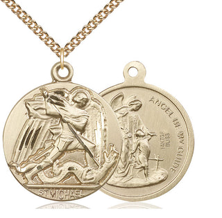 14kt Gold Filled Saint Michael the Archangel Medal Catholic Jewelry