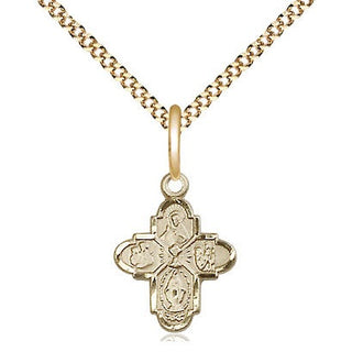 14kt Gold Filled 5-Way Chalice Medal Religious and Catholic Jewelry