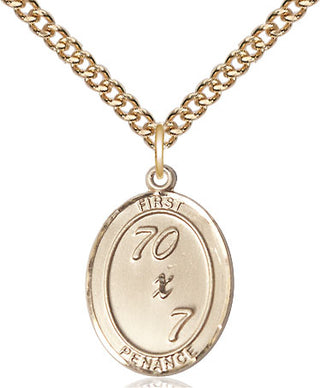 14kt Gold Filled First Penance Medal Catholic Jewelry