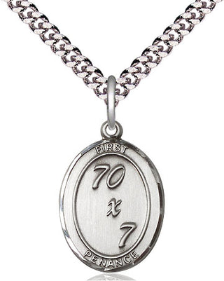 Sterling Silver First Penance Medal Catholic Jewelry