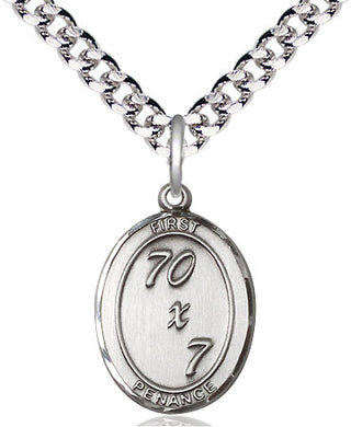 Sterling Silver First Penance Medal Catholic Jewelry