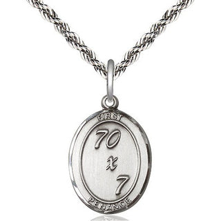 Sterling Silver First Penance Medal Catholic Jewelry