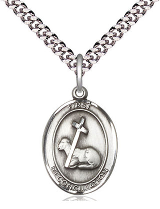 Pewter First Reconciliation Medal Catholic Jewelry