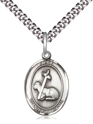 Sterling Silver First Reconciliation Medal Catholic Jewelry