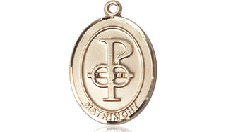 14kt Gold Matrimony Medal