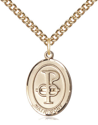 14kt Gold Matrimony Medal